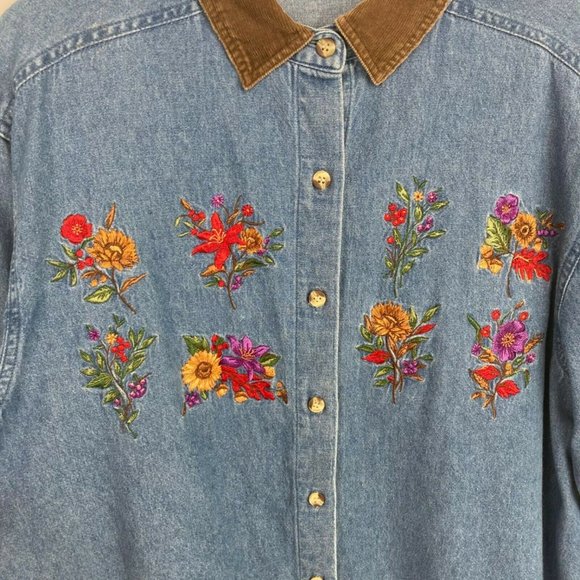 Studio Collection Women Front Button Shirt XL - Picture 5 of 12